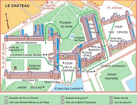 Le chateau de Fontainebleau
